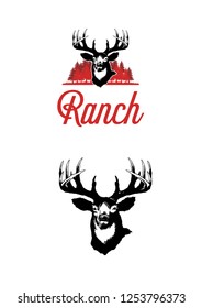 Deer Ranch Illustration