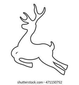deer reindeer isolated icon vector illustration design