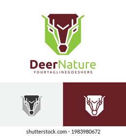 Deer Roe Nature Abstract Animal Logo Symbol