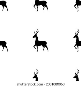 deer seamless pattern, vector illustration