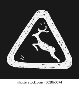 deer sign doodle