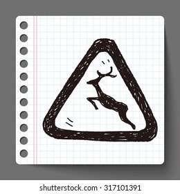 deer sign doodle