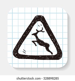 deer sign doodle