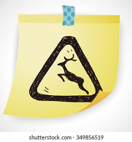 deer sign doodle
