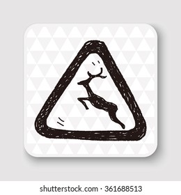 deer sign doodle