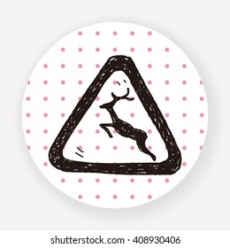 deer sign doodle
