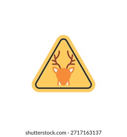 Icono de Vector de signo de ciervo. Estilo plano del icono de la aventura. uso perfecto para el logotipo, la presentación, el Sitio web, y más. estilo moderno del color del diseño del icono