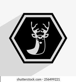 deer signal design, vector illustration eps10 graphic 