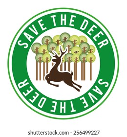 deer signal design, vector illustration eps10 graphic 