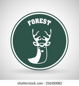 deer signal design, vector illustration eps10 graphic 