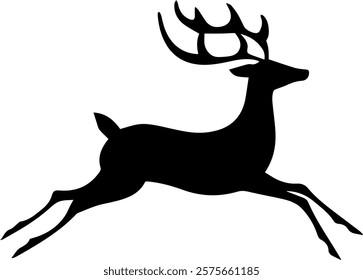 Deer silhouette clipart vector deer 