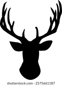 Deer silhouette clipart vector deer 