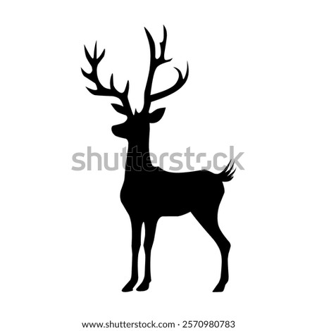 deer silhouette, good for use in templates