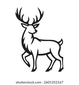 A Deer silhouette icon on a white background