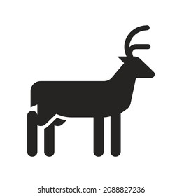 deer silhouette illustration vector, background, icon. very suitable for use in logos, websites, applications, apps and more.