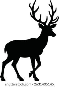  Imagem de design vetorial da Silhueta de Veado 