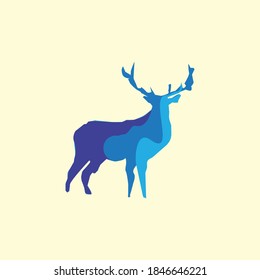deer silhouette vector fit for logo or icon