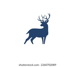 deer silhouette vector icon logo design elements