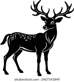Deer Silhouette Vector illustration design