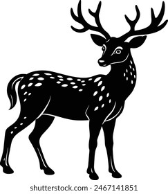 Deer Silhouette Vector illustration design