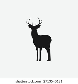 Deer silhouette vector illustration design