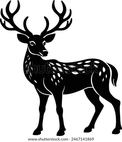 Deer Silhouette Vector illustration design