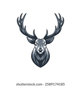 Deer Silhouette With white background