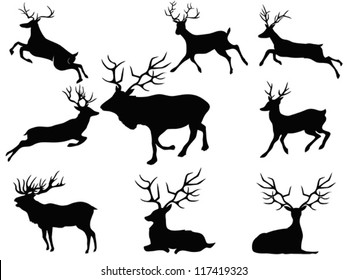 deer silhouettes