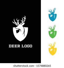 Deer simple logo icon design vector