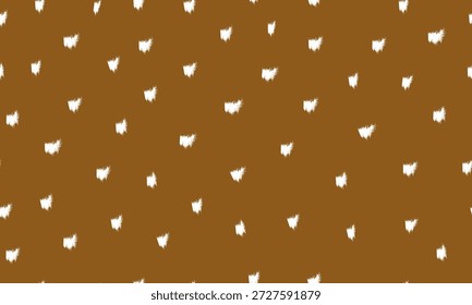 Textura de pele de veado com pontos brancos. Padrão de pele de animal da floresta em marrom e laranja. Fundo natural contínuo