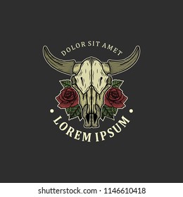 deer skull design