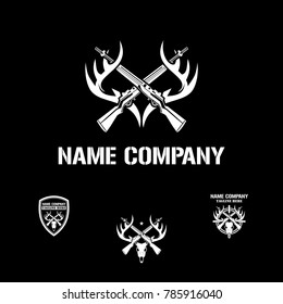 Deer Skull Logo Hunting Sport Stock Vector (Royalty Free) 785916040 ...