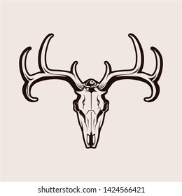 deer skull logo