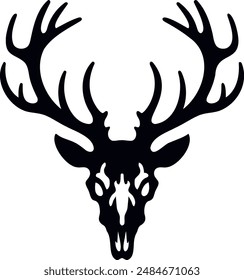 Deer Skull logo vector illustration