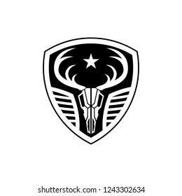 Deer Skull Tactical logo design