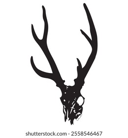 Deer skull vector illustrations on white background