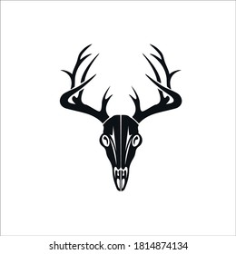 Deer Skull Vector Whitetail Skull Vector Stock Vector (Royalty Free ...