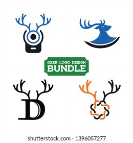 Deer and stag logo design bundle