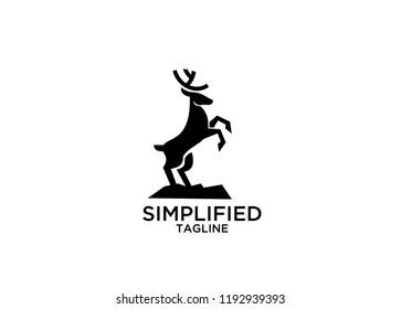 deer stand logo icon designs vector