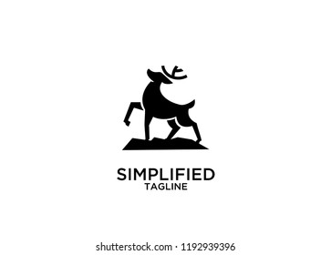 deer stand logo icon designs vector