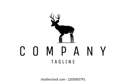 deer stand logo icon designs vector