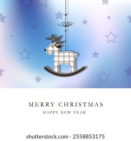Deer in the Starry Night, greeting card