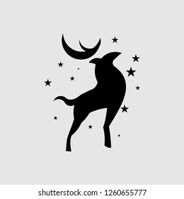 Deer Stars Stock Vector (Royalty Free) 1260655777 | Shutterstock