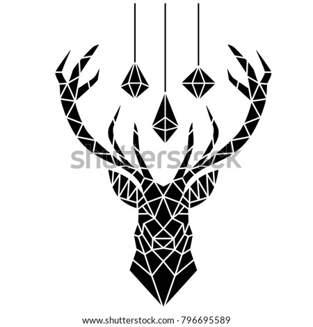 deer stencil art stock vector royalty free 796695589 shutterstock