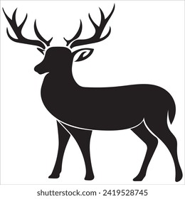 Diseño de esténcil de ciervo mejor para la decoración de pared