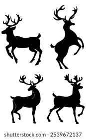 Hirsch Schablone Muster für Weihnachtsgeschirr Weihnachtsgeschirr D�cor