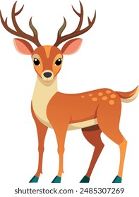 deer Stricker vector design with a white background