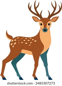 deer Stricker vector design with a white background