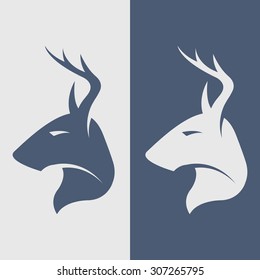 The deer symbol, logo, icon.