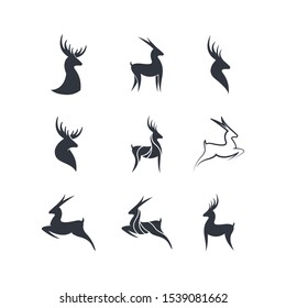 Deer symbol  vector illustraation design